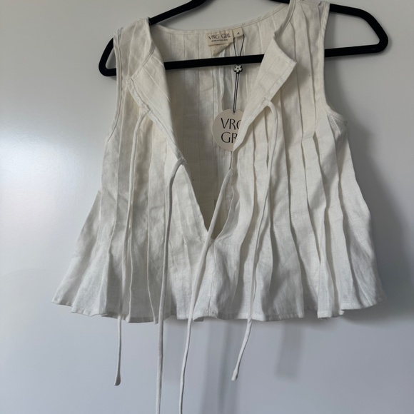 Vrg grl Valeria Linen top - Picture 3 of 3